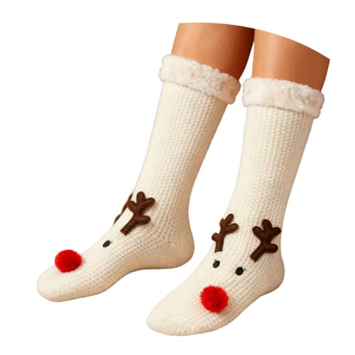 Cozy Fleece Fuzzy Socks for Women, Holiday Soft Cozy Fluffy Christmas Socks - image 2
