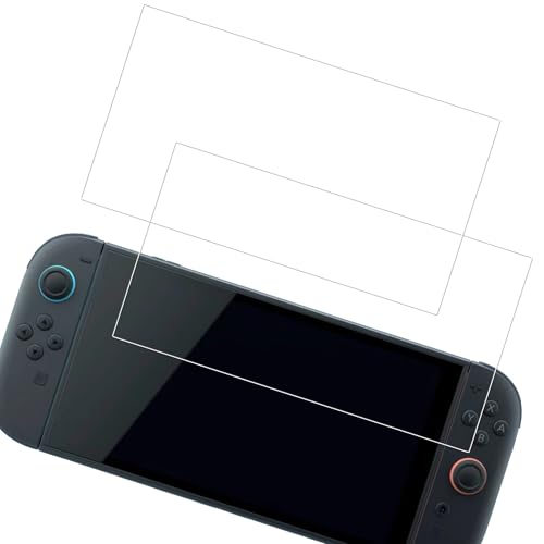 KPNS 【2枚入り】 Switch 2 ガラスフィルム (2枚) 国産硝子素材製 全面保護 強化ガラス 保護 フィルム