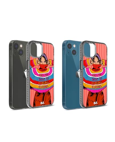 Image of DailyObjects Case for iPhone 15 Compatible with Mag-Safe Wireless Charging, Stride 2.0 Colourblock Jumper Slim Shockproof Back Cover with Inner Magnetic Ring