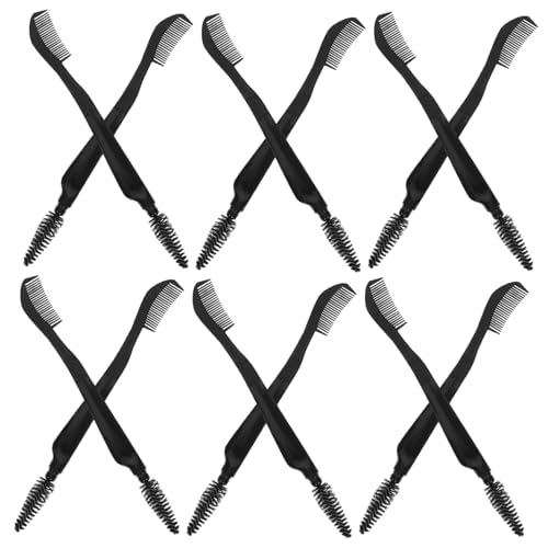 SOESFOUFU Double-headed Eyebrow Brush Eyelash Comb 2-in-1 Makeup Tool Lash Shaper Portable Beauty Tool 10pcs Set