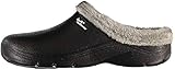 Steinnacher Herren Clogs & Pantoletten schwarz mit Kunstfell gefüttert Gartenschuhe Glatte Sohle (eu_Footwear_Size_System, Adult, Men, Numeric, medium, Numeric_42)