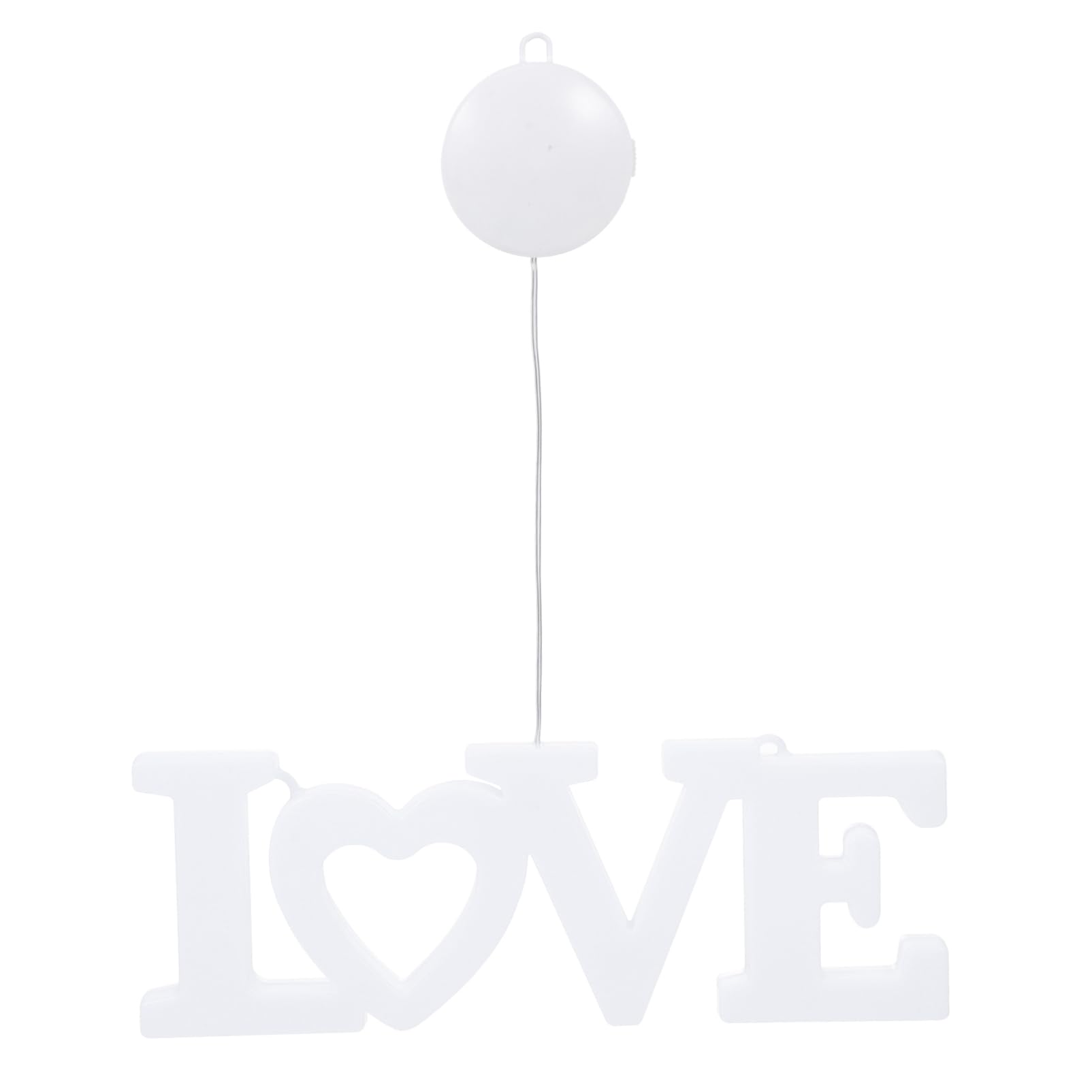 Mobestech Unique Party Light Led Heart Suction Cup Lamp Romantic Valentine's Day Decor for Home Easy to Use