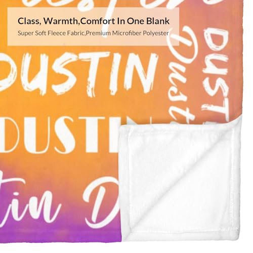 Name Blanket Personalized Name Blanket Customized Blanket with Name Text for Adult Kid Birthday Christmas Mothers Fathers Valentines Day Gift
