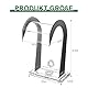 LONGRUNNEW Wasserfall Überlauf Acryl Pool Brunnen gebogen mit Zubehör, Teich Wasserfälle S-förmig im Freien Wasser Überlauf Brunnen Kit für Garten Terrasse Schwimmbad Dekoration-42.5cm Höhe
