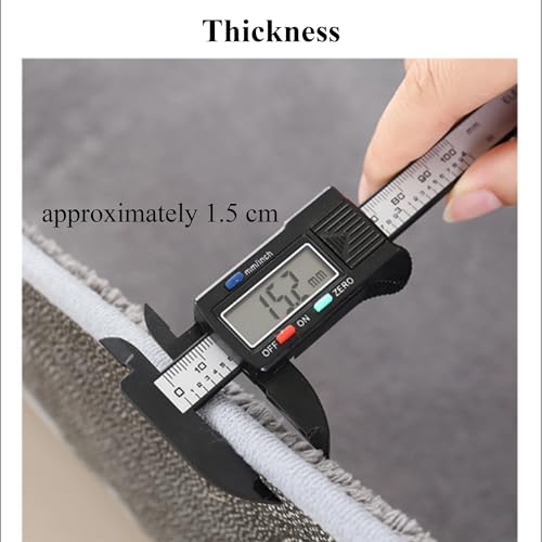 Tapis lavable qui ne perd pas ses poils bordeaux - 6