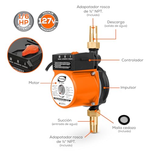 Bomba de agua 1/2 HP 30 Imagen adicional