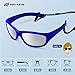 RIVBOS Sunglasses for Kids Polarized with Strap Rubber Flexible Shades Baby and Children Age 2-10 RBK025-2 Blue Coating