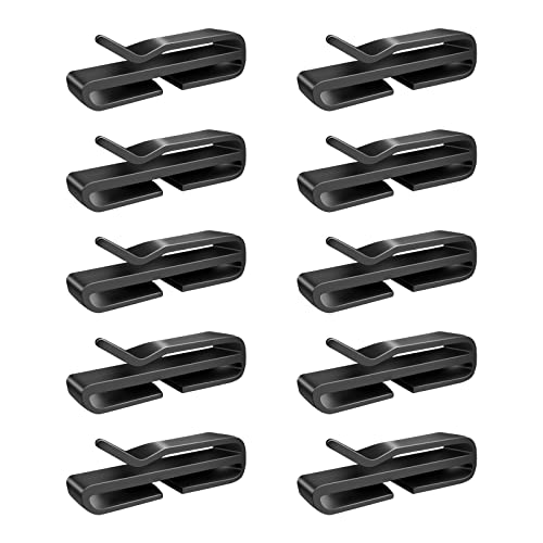 seOSTO Porte-Masque Clip pour Casque De Ski, Installation ingénieusement Facile sur la Sangle du Casque, Clip de Casque de Ski pour Le Cyclisme en Plein Air Escalade Sports (2.4cm-10pcs) Cover