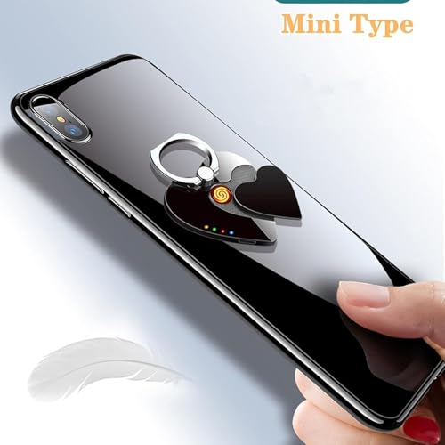 Encendedor Eléctrico Recargable USB con Soporte móvil miniatura 2