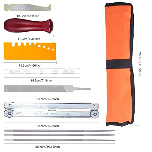 Tallgoo - Set di affilatura per Motosega,Affila