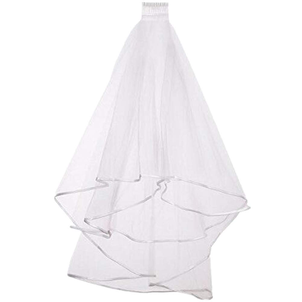 1.5M Elegent Simple Lace with Comb Wedding Veil One Size White Ivory Bridal Veil Wedding Accessories