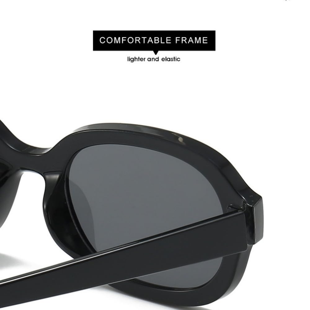 Gafas de sol ovaladas de montura pequeña estilo retro para mujer y hombre, ideales para viajes de verano