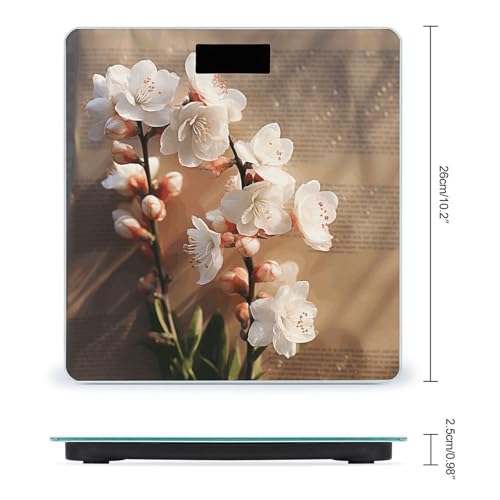 Báscula digital de baño con plataforma de vidrio templado miniatura 2