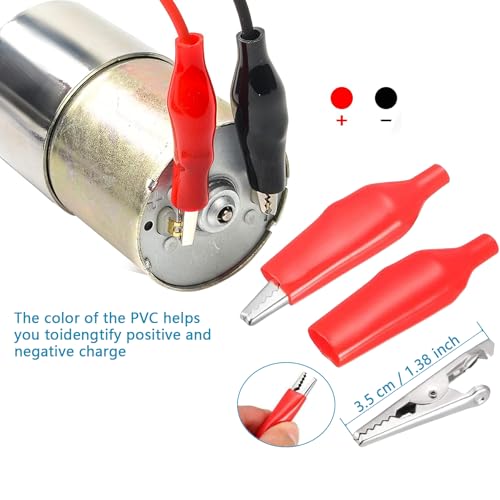 Image of USB to Alligator Clip Adapter Cable Crocodile Clip Jumper Probe to USB Male Test Wre 22AWG Adapter Red and Black Wire Alligator Clip Cable for Testing The Circuit [4pack 3.3FFt / 100cm]