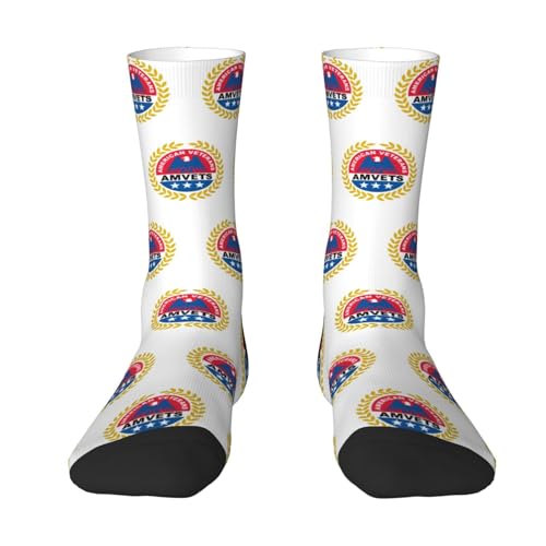 AMVETS Adult Cotton Crew Socks Men Sock Casual Socks Women Sock