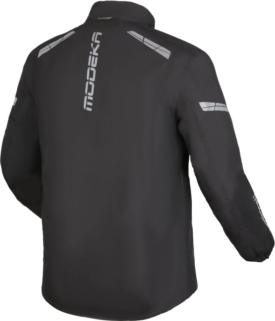 Modeka Hydron wodoodporna kurtka tekstylna motocyklowa, czarny/szary, Long L