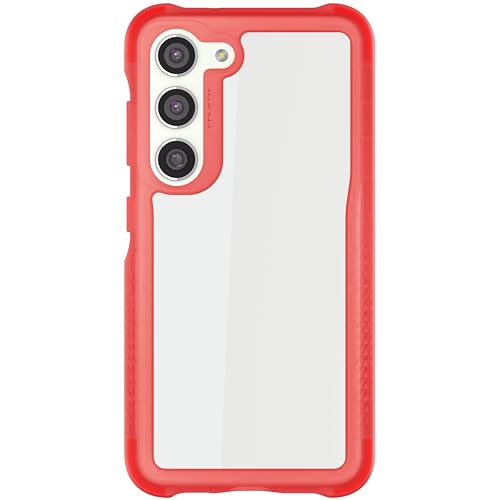 Image of Ghostek COVERT Clear Samsung Galaxy S23 Case for Women Girls Premium Protective Phone Cover Screen and Camera Lens Protection Wireless Charging Compatible Designed for 2023 Samsung S23 (6.1 IN) (Pink)