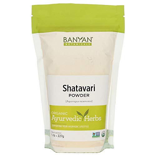 Banyan Botanicals Shatavari Powder, USDA Organic, 1/2 Pound, Asparagus Racemosus, Rejuvenative for Vata