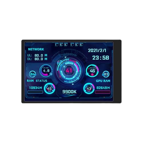 Pantalla IPS secundaria para PC con control de temperatura de CPU y brillo ajustable en tiempo real 7