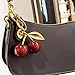 KAII Cute Cherry bag Charms Keychains – coach Accessory for Handbags, Backpacks, and Purse charm Fashionable key chains women cute keychain