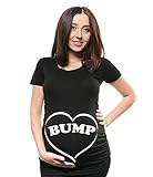 Bump Maternity t-shirt pregnancy shirt Large Black