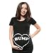 Bump Maternity t-shirt pregnancy shirt Large Black