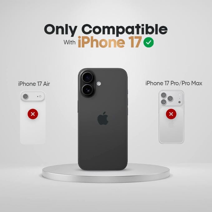 MOTIVE Designed for iPhone 17 Case with Belt Clip, Military Grade Drop Protection, Rugged iPhone 17 Holster case Belt Clip, MagSafe Wireless Charging Support, Shockproof Durable PC/TPU, 6.3” | Black - Image 8