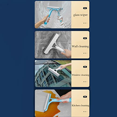 3Pcs 3-In-1 Window Squeegee, Multifunctional Window Cleaning Tools With Sponges And Spray, Window Washing Kit For Car Windshield, Household Glass Window, Shower Door #TOP2