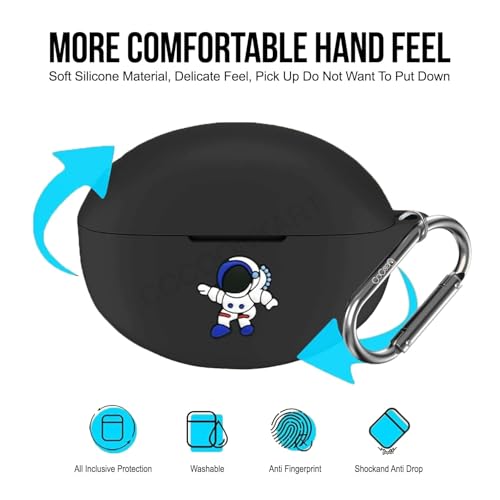 Image of Silicone Case Cover Compatible for OnePlus Nord Buds 3 | 3 Pro (Blue Astronaut)