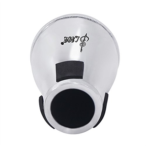 Gazechimp Durable Practice Straight Cup Mute Trombones X .9Cm, Silver #TOP6