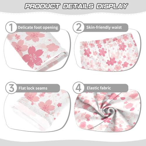Cherry Blossoms Kids Girl's Legging Casual High Waisted Leg Yoga Pants Sports3