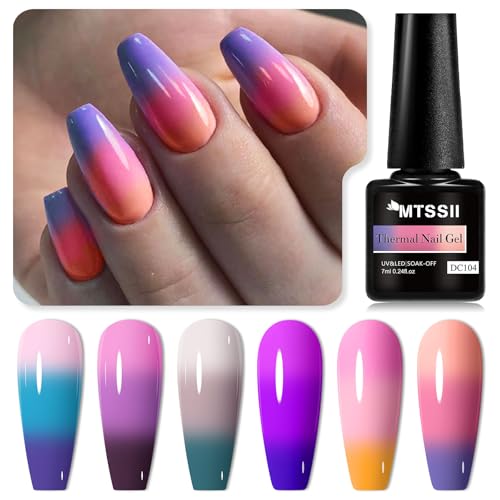 Set de 6 esmaltes de uñas térmicos cambio de color miniatura 2