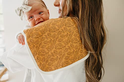 Image of Copper Pearl Premium Baby Burp Cloths - 3-Pack Large Cotton Burp Cloths, Extra Soft Spit Up Rags with 3 Absorbent Layers, Perfect for Baby Boy and Baby Girl Gifts