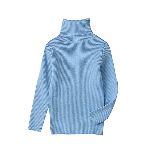 Sweaters for Toddler Baby Boys Girls Knit Sweater Warm Long Sleeve Turtleneck Pullover Solid Sweatshirt Tops Clothes