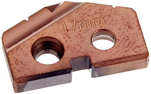 KARNASCH 2245100170 Plaquitas de Broca de Paleta para Todo Tipo de Hierro Fundido, 17.00mm Diámetro, 132° Ángulo de punto