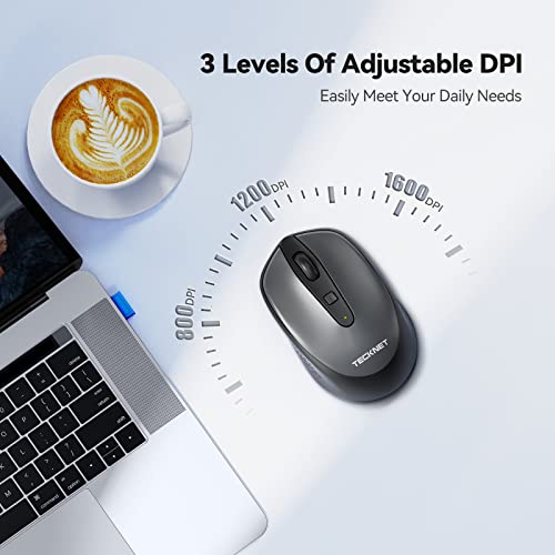 Image of Tecknet M005 Omni Mini Wireless Mouse (Gray)