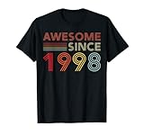 25 Birthday Decorations Men Women 1998 BDay 25th Birthday T-Shirt