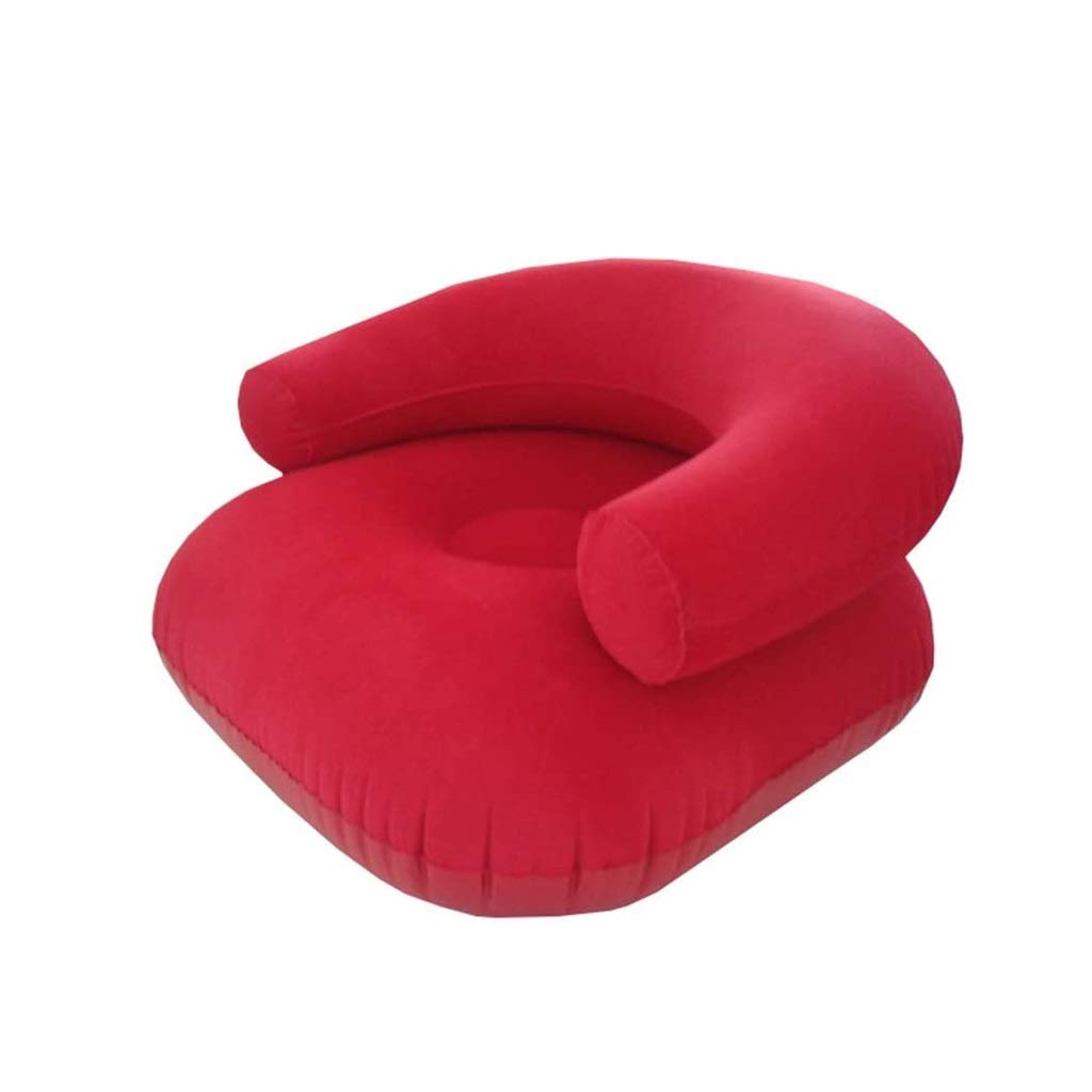 FAXIOAWA Divano Singolo Gonfiabile per Il Tempo Libero, Sedile Gonfiabile da Viaggio per Interni ed Esterni Portatile (Colore : Blu) (Rosso)