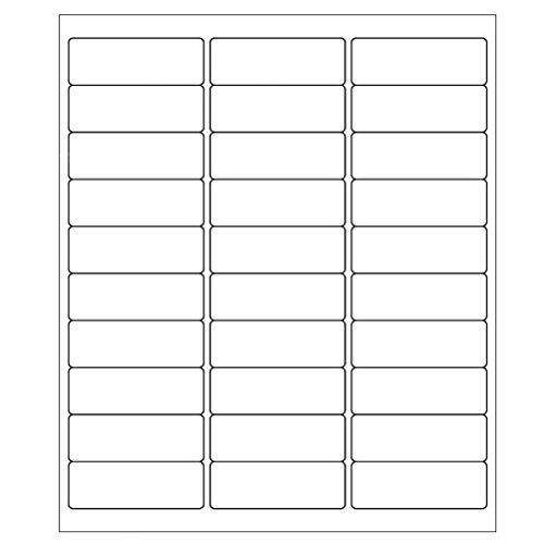 9527 Product 30 up 1 x 2-5/8 Sticker Labels Shipping Address Labels 200 Sheets SKU Labels for Laser/Ink Jet Printer,Total 6000 Labels