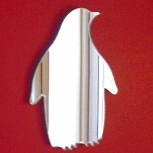 Super Cool Creations Crafting Mirrors 10 x Penguin Mirror 4cm x 2.5cm (1.5inch High)