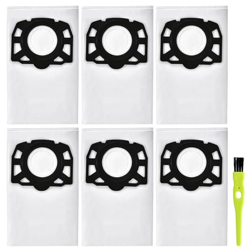 5 Bolsas Aspiradora Karcher Set de repuesto para Kärcher 2.863-314.0 KFI 357 KWD1、KWD2、KWD3、WD2 Plus、WD3、SE 4001、SE 4002、WD 3.200-WD 3.800 M、2.863-314.0