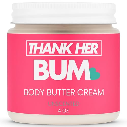Brazilian Bum Body Butter Cream with Cupuaçu Butter and Guaraná – Firming Moisturizer for Butt, Thighs, and Body – Smooths Fine Lines and Hydrates Dry Skin | Made in USA – 4 oz