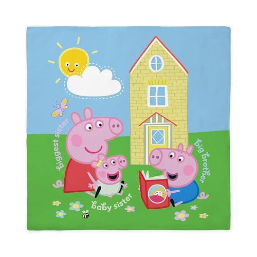 CafePress Peppa Pig: Siblings Queen Duvet Cover, Printed Comforter Cover, Unique Bedding