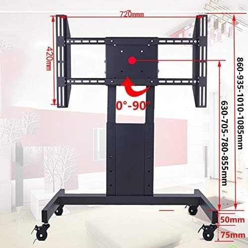 Soporte móvil para TV, altura ajustable, con ruedas miniatura 5