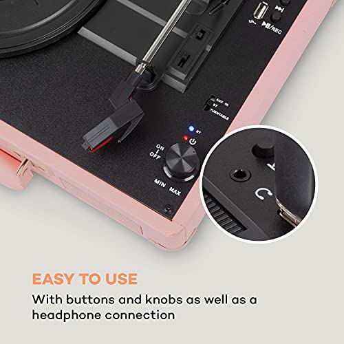 Auna Platine Vinyle Bluetooth, Tourne Disque Vinyle USB avec Haut parleur, Tourne-disques Audio Vinyle 33 tours, Chaine… - Les Beatles, Paul McCartney, John Lennon, RIngo Starr, George Harrison Auna Platine Vinyle Bluetooth, Tourne Disque Vinyle USB avec Haut parleur, Tourne-disques Audio Vinyle 33 tours, Chaine… – Image 6