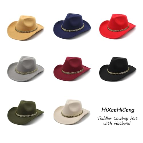 Cowboy Hat for Toddler Boys 3-8T, Wide Brim Cowgirl Hat for Girls, Kids Western Cowboy Hats3