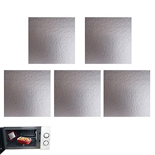 Proshopping 5 PCS Microwave Waveguide Cover, Mica Sheet Plate for Microwave Oven, Mica Board Microwave Oven Repairing Part, Replacement Mica Slice, Heat Insulation, Free Cut - Large Size 5.12