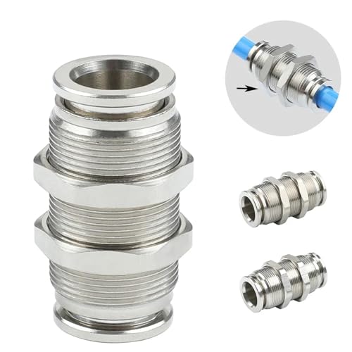 Raccord de cloison 12mm fixe pour fixer rigidement vos tuyaux d'air comprimé - 3