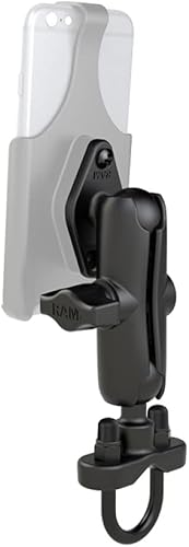 Miniatura 2 de RAM Mounts Manillar U-Bolt Montaje de bola doble RAM-B-149ZU con brazo mediano para rieles de 0.5" a 1.25" de diámetro