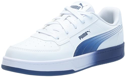 PUMA Caven Sneaker, White-Blazing Blue, 11 US Unisex Little Kid